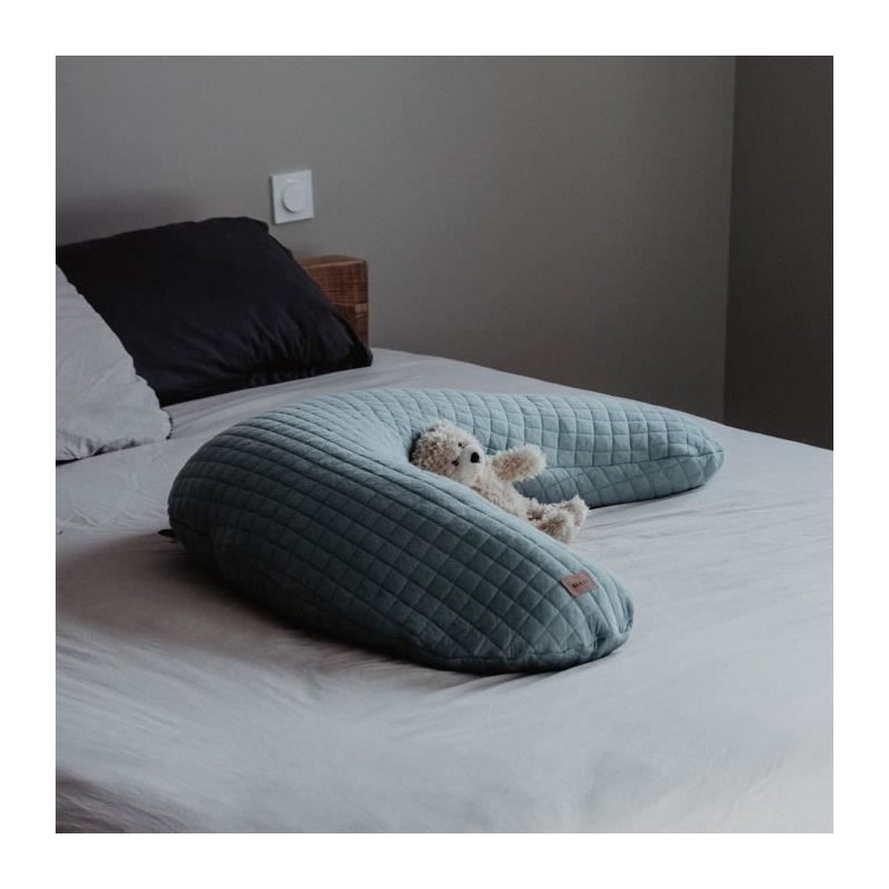 Beaba, big flopsy ™, cotton flower, sage green, 170 cm