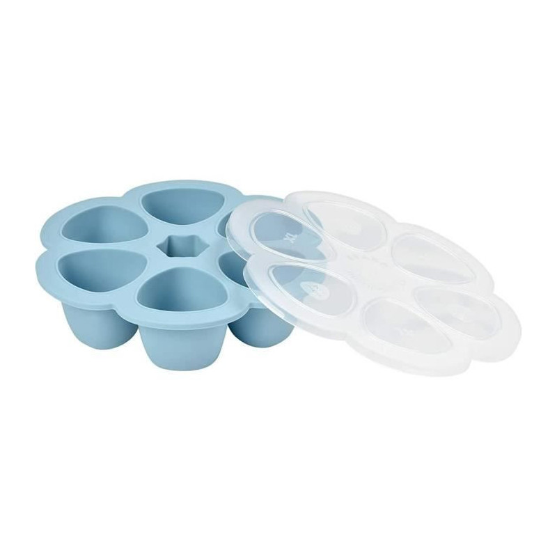 BEABA Multiportions silicone 6x90 ml blue