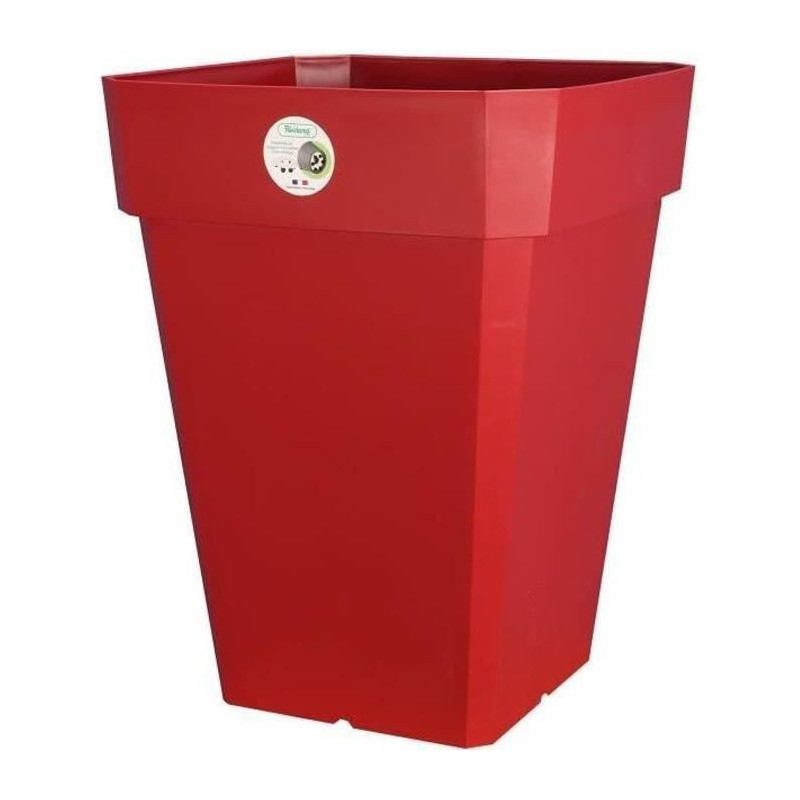 Riviera square flower flower pots plastic - 49 x 49 x h 50 cm - 65 l -