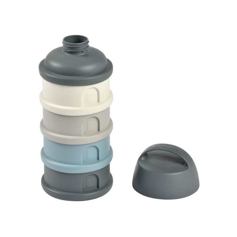 Beaba, dosser box, 4 compartments, mineral Gray / Blue