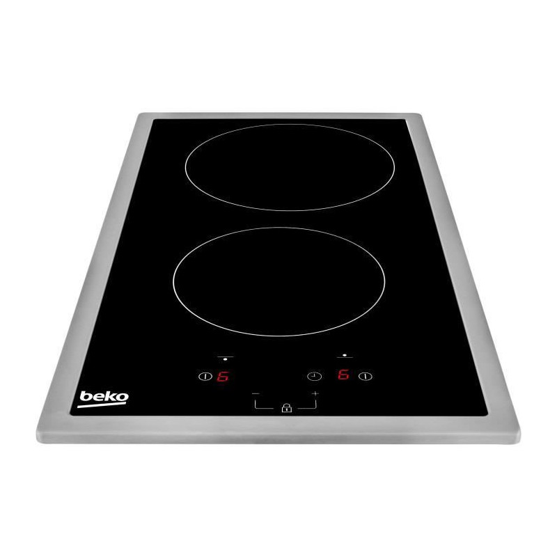 BEKO HDMC32400TX - Ceramic glass hob - 2 zones - 3000W - L28.8 x D57cm