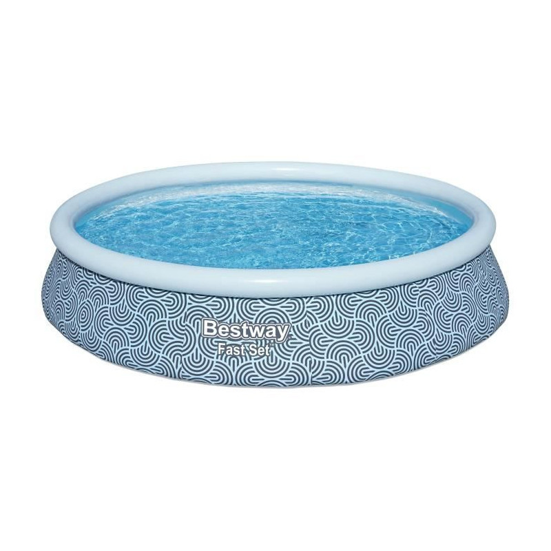 BESTWAY Inflatable Pool Kit - Fast Set - 396 x 84 cm - Round (Cartridg