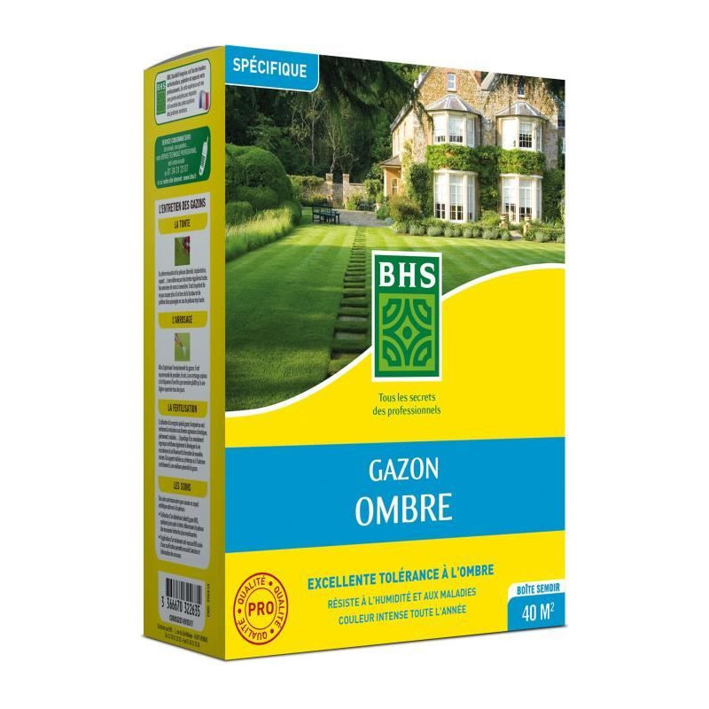 Lawn - BHS - Shade Lawn 1kg | 40m² | Resistant to low light and shade