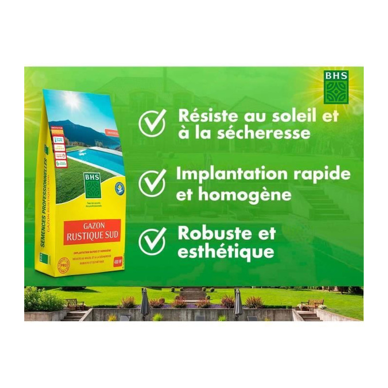 Lawn - BHS - Rustic South Lawn - 10kg - Resistant to dry conditions th