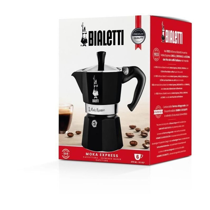 Italian coffee maker - BIALETTI - RAINBOW - 6 cups - 0.30 L - Green