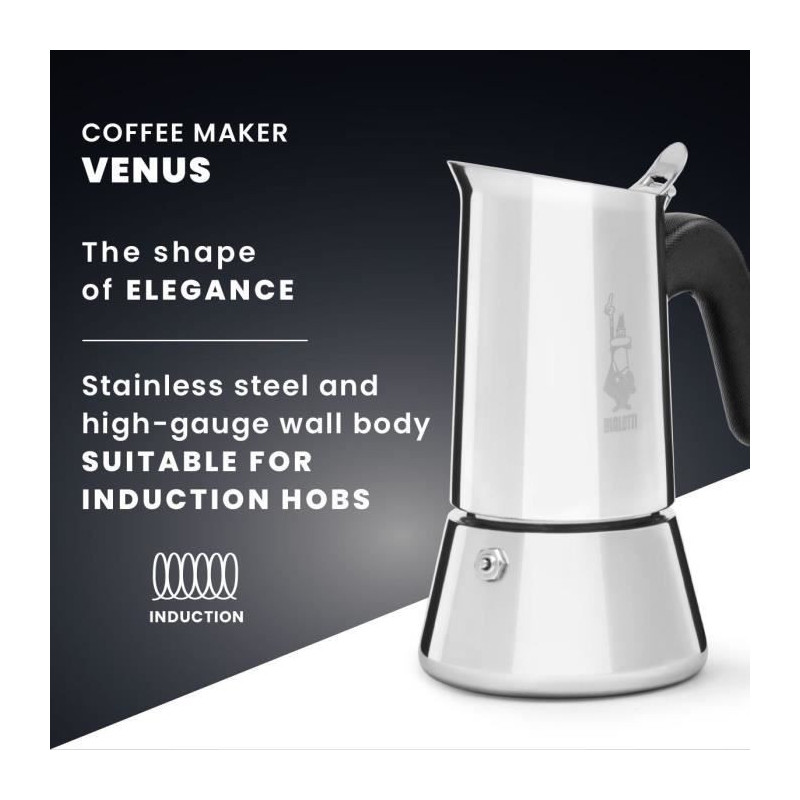 Italian Coffee Maker - BIALETTI - 0007255/CNNP - Steel