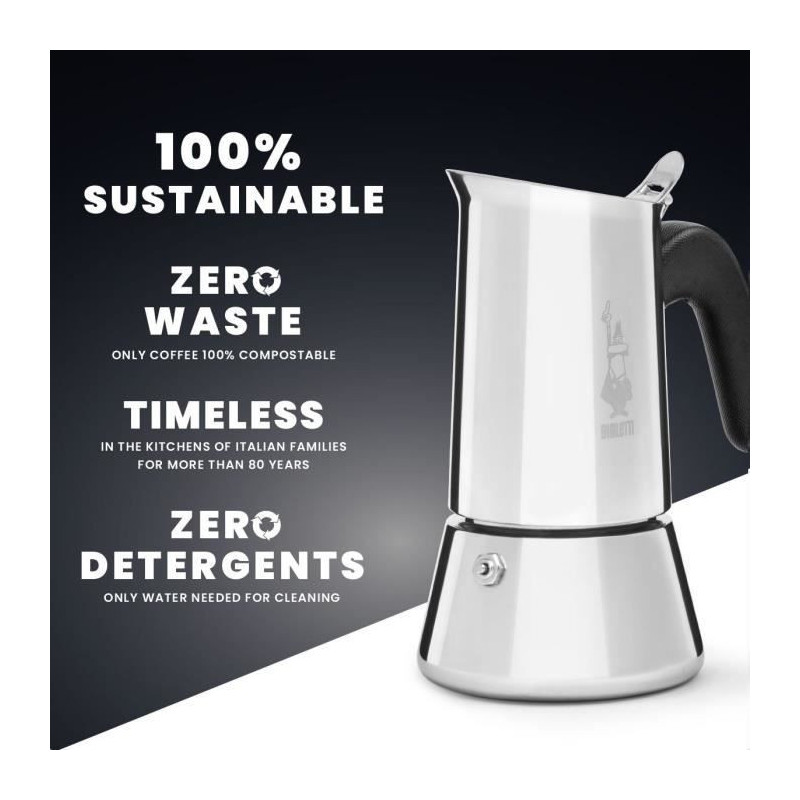 Italian Coffee Maker - BIALETTI - 0007255/CNNP - Steel