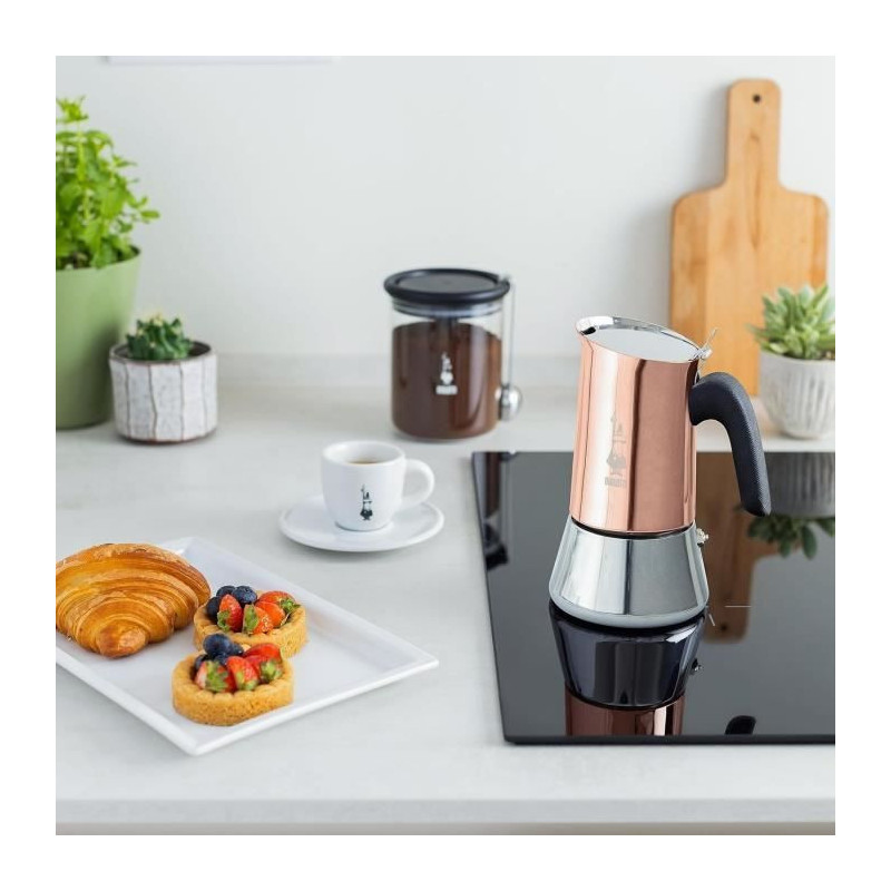 Italian coffee maker - BIALETTI - NEW VENUS - 6 cups - 0.24 L - Copper