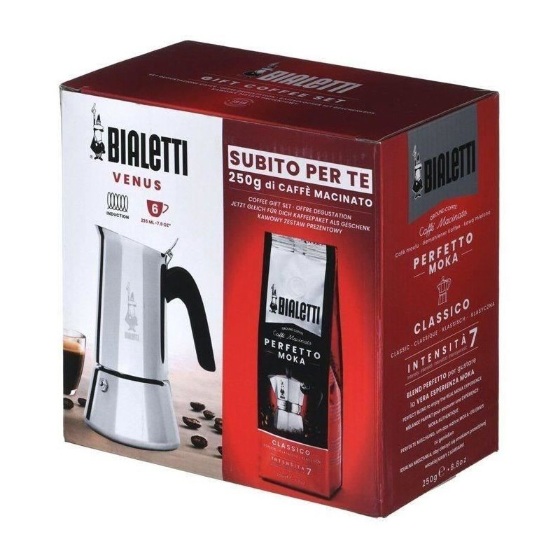 Italian coffee maker + 1 Perfetto Moka Classico coffee - BIALETTI - VE