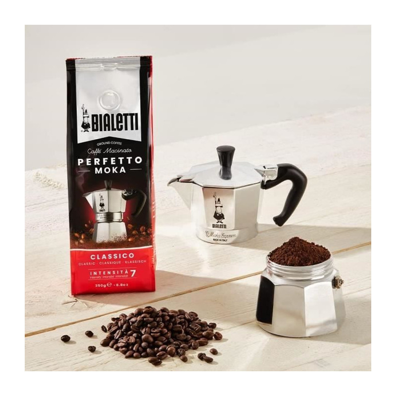 Italian coffee maker + 1 Perfetto Moka Classico coffee - BIALETTI - MO
