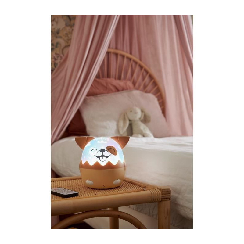 Wireless Musical Night Light - BIGBEN - Dog - 360° Projection, 13 Mov