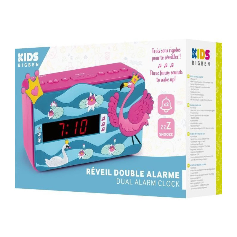 BIGBEN R15PRINCESS3D Bluetooth Speaker Alarm Clock Face 3D Effect Deco