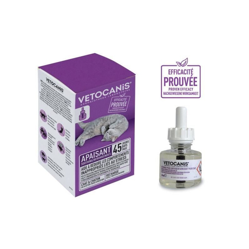 VETOCANIS Anti-stress diffuser refill for cats - Effective for 45 days