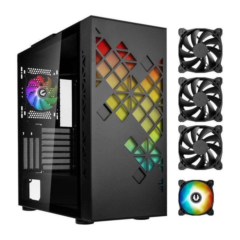 PC case without power supply - BITFENIX Tracery ARGB (Black) - Mid-tow