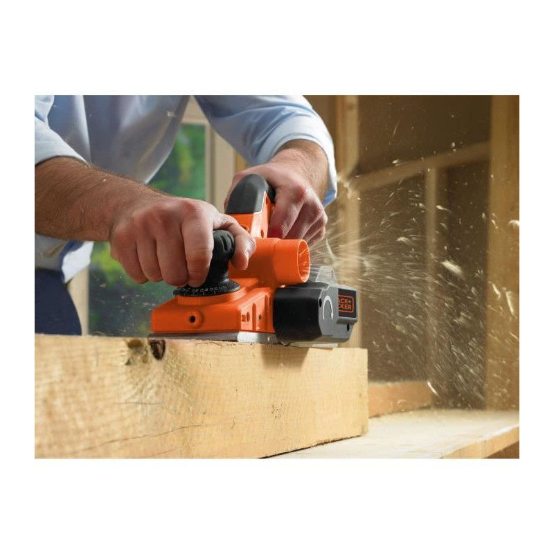 BLACK+DECKER 750W corded planer - 12-position speed (Delivered in box
