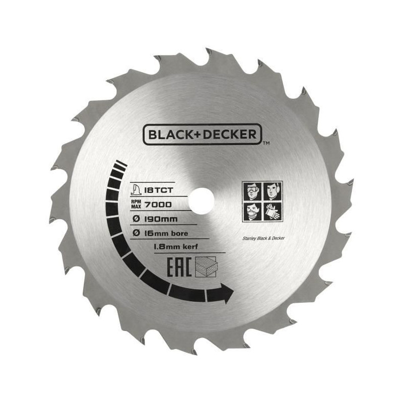 Black+Decker Circular Wire saw 1250 W CS1250LA-QS with laser aim and c