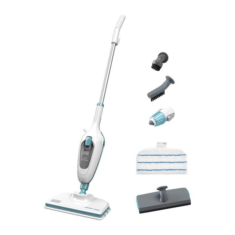 Black+Decker - FSMH13E5 -QS - Steam broom with hand cleaner 5 in 1 130