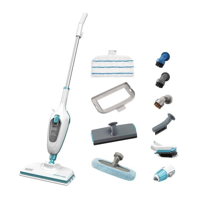 BLACK + DECKER FSMH13E10-QW - Steam Mop With Hand Cleaner - 1300W - 10