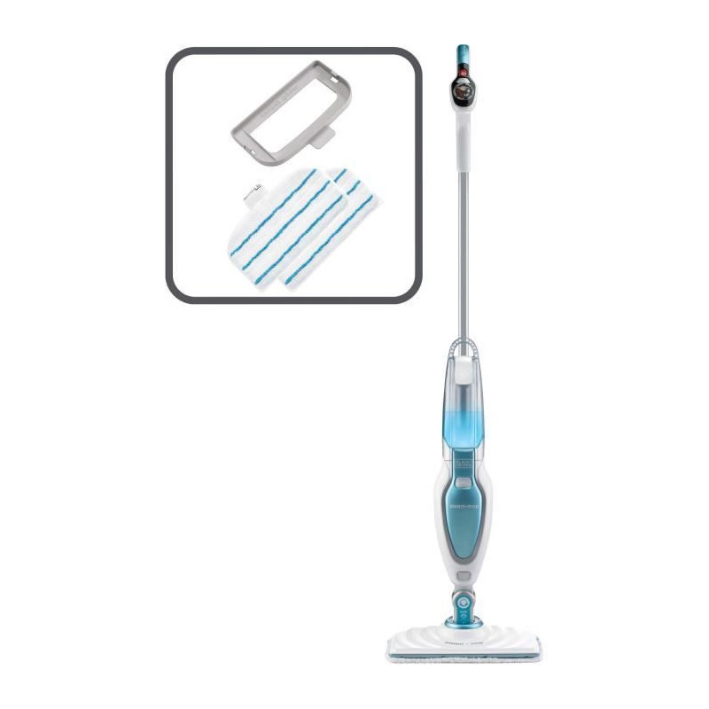 Black + Decker - FSM16CD -QS - Steam cleaner 3 in 1 1600W - 2 microfib