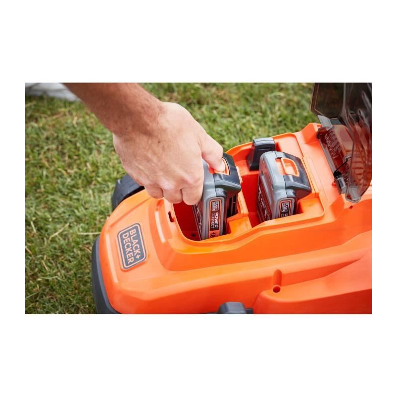 BLACK & DECKER 18V LITHIUM Cordless Lawnmower 33 cm - 2.5Ah - 2 batter