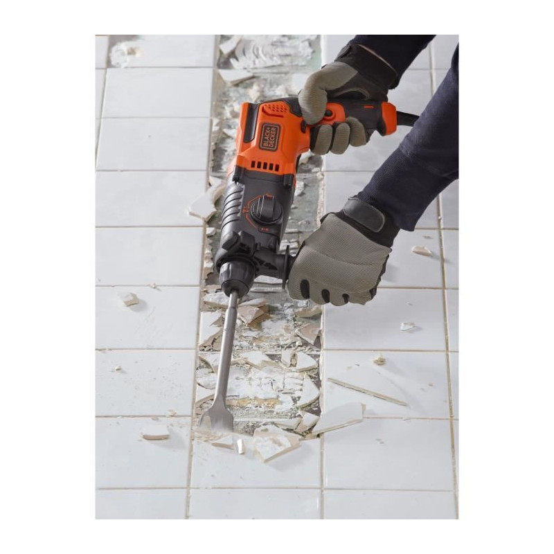 BLACK + DECKER BEHS01-QS HAMMER DRILL SDS + 650 WATTS