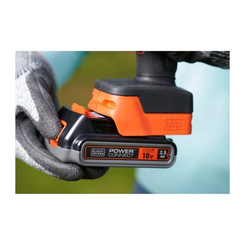 BLACK+DECKER pruning shears - 18V 2Ah Lithium battery - Cutting capaci