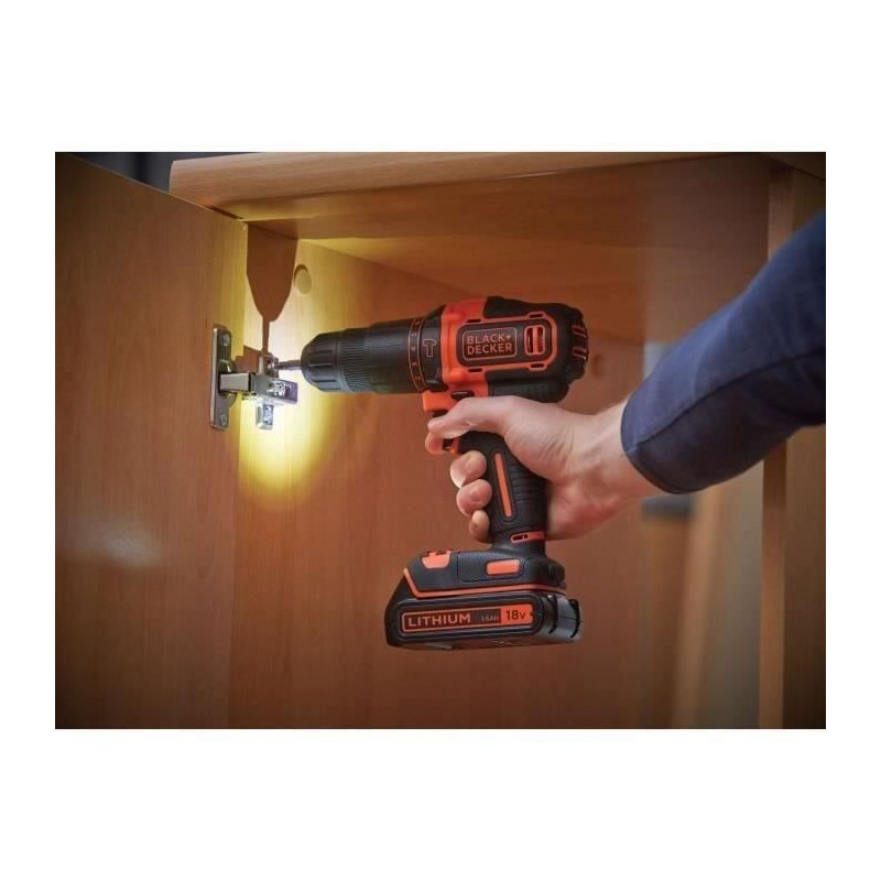 Black + Decker BDCHD18C2TA-QW 18V Impact Drill (2 Batteries)