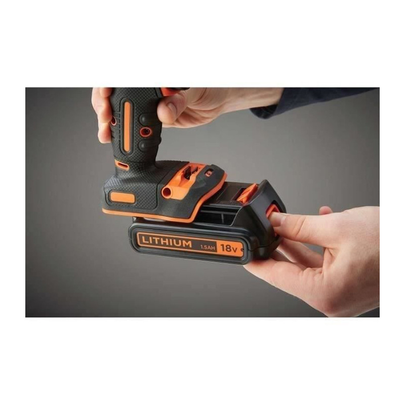 Black + Decker BDCHD18C2TA-QW 18V Impact Drill (2 Batteries)