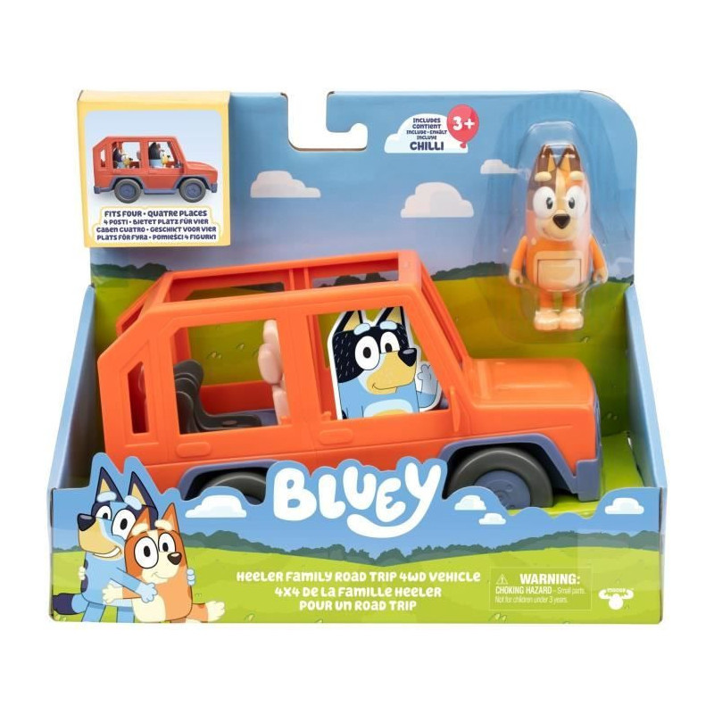 Bluey's Car - BLUEY - Family vehicle with Chilli figure and accessorie