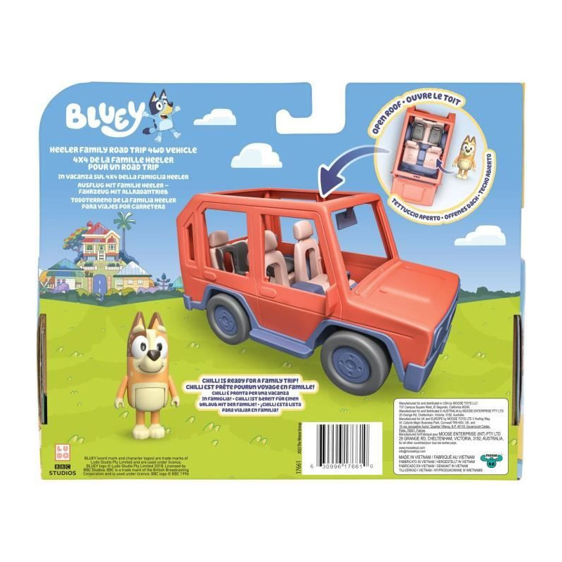 Bluey's Car - BLUEY - Family vehicle with Chilli figure and accessorie
