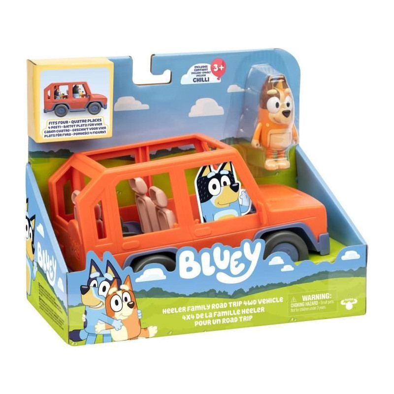 Bluey's Car - BLUEY - Family vehicle with Chilli figure and accessorie