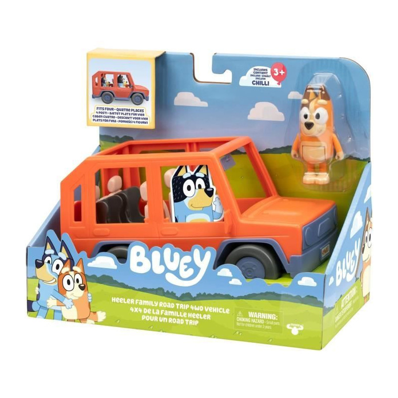 Bluey's Car - BLUEY - Family vehicle with Chilli figure and accessorie