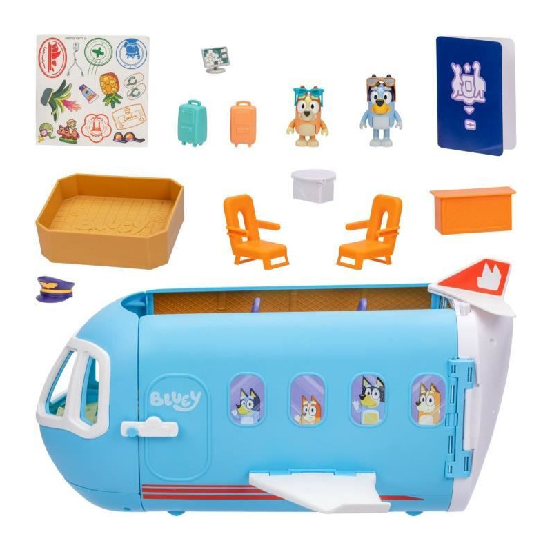 Bluey's Plane - BLUEY - Transformable playset with figures and accesso