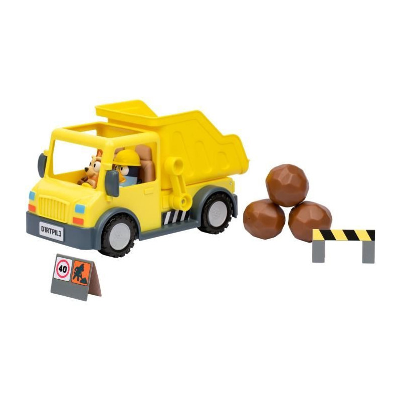 Dump Truck - BLUEY - Bluey and Bingo - Figures included - Customizable