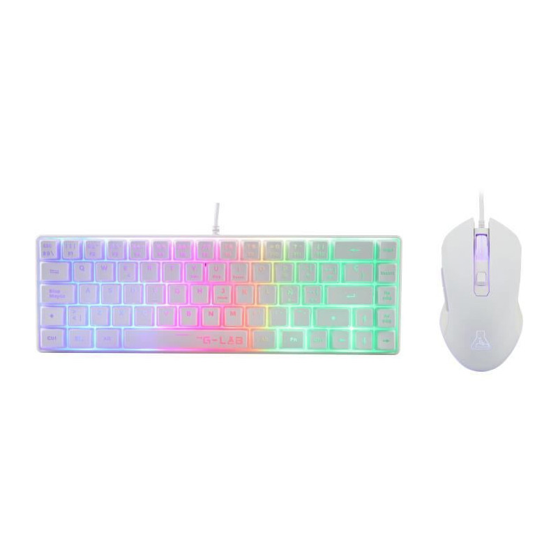 2 in 1 Gamer Pack - THE G-LAB - COMBO HYDRO - Wired Mouse - Wired Keyb