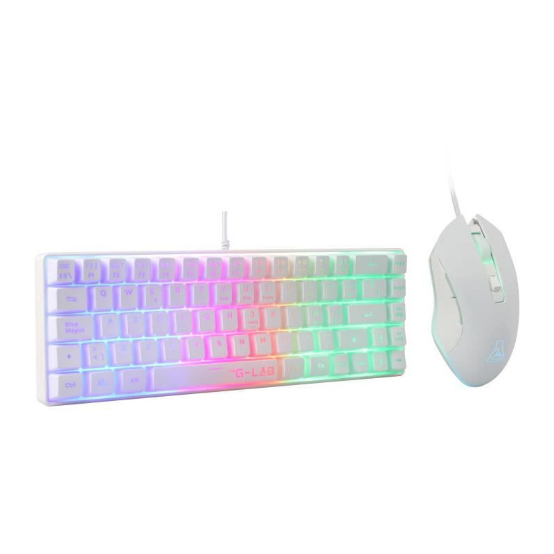 2 in 1 Gamer Pack - THE G-LAB - COMBO HYDRO - Wired Mouse - Wired Keyb