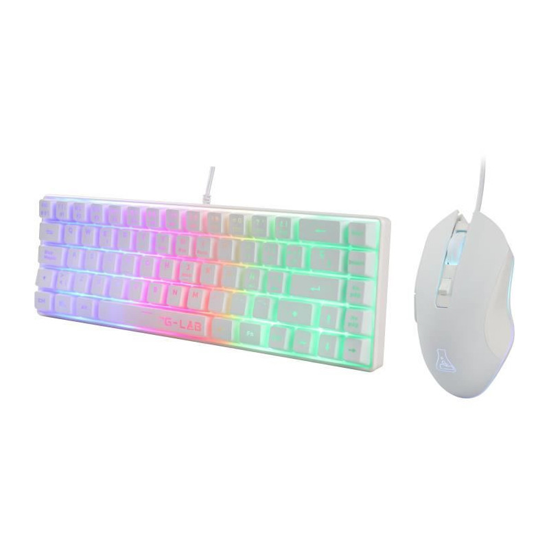 2 in 1 Gamer Pack - THE G-LAB - COMBO HYDRO - Wired Mouse - Wired Keyb