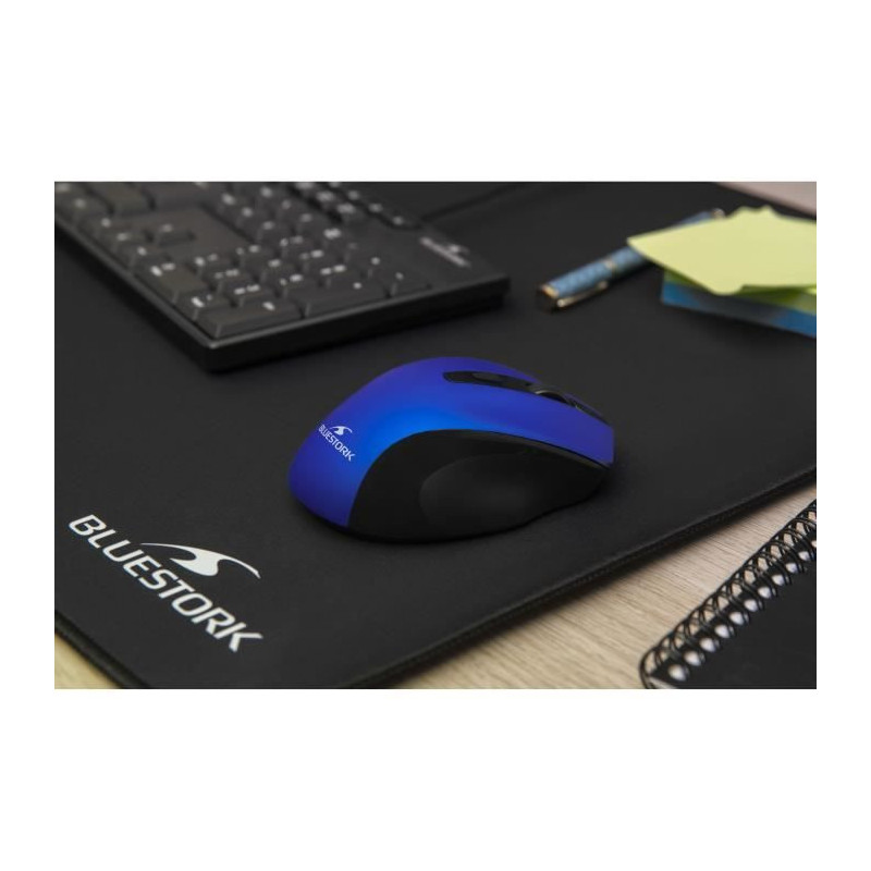 Wireless Mouse - BLUESTORK - OFFICE 75 - Rechargeable - PC/MAC - Blue