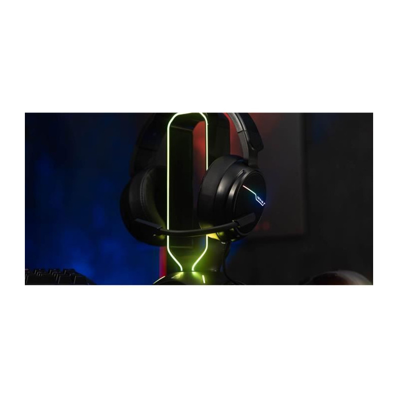 THE G-LAB Universal RGB gaming headset stand with 2 USB ports