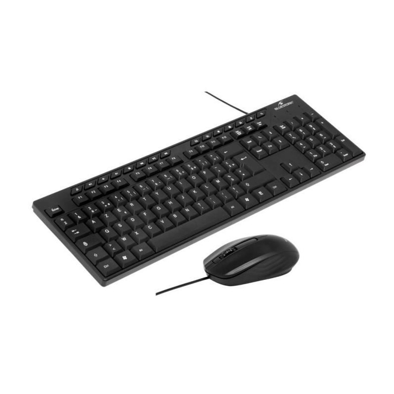 Keyboard Mouse Pack - BLUESTORK - MEDIA OFFICE - Wired - Azerty - Wind