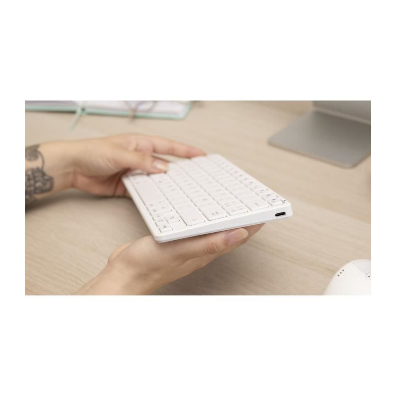 Wireless Keyboard - BLUESTORK - MINI MAC R - Compact - Rechargeable -