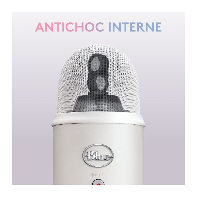 USB microphone - Blue Yeti Premium - For recording, streaming, gaming,