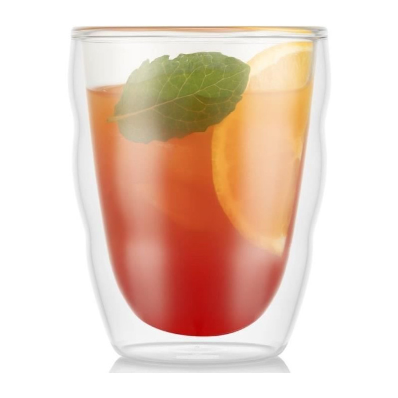 BODUM PILATUS Set 2 Double Wall Lenses 0.25 L Transparent