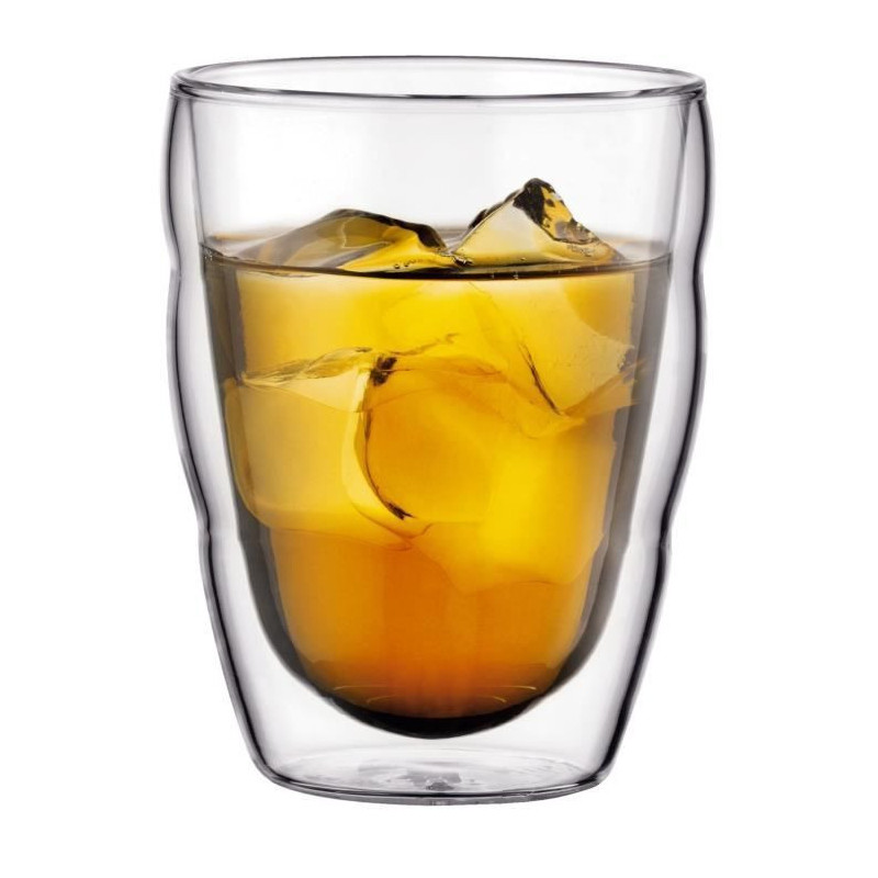 BODUM PILATUS Set 2 Double Wall Lenses 0.25 L Transparent