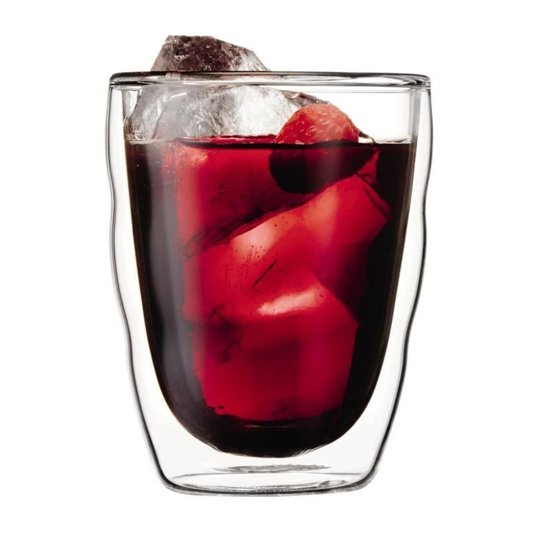 BODUM PILATUS Set 2 double wall glass 0.35 l Transparent