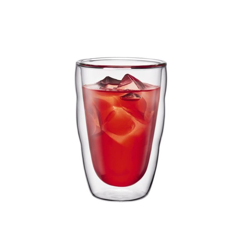 Set of 6 thermo glasses - BODUM - Pilatus - Double wall - 0.35 l - Tra