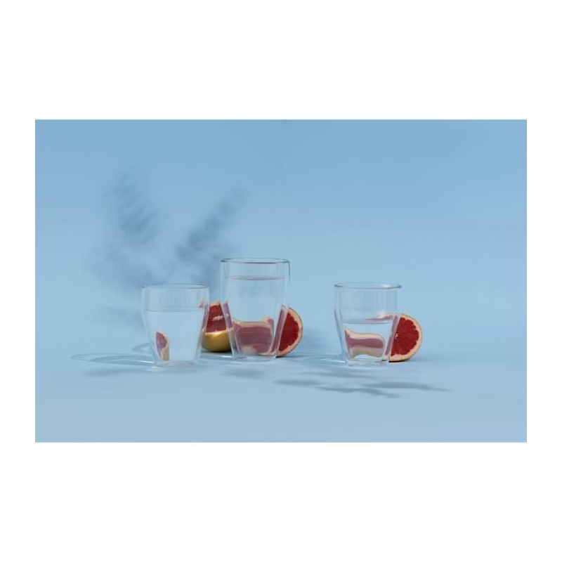 Set of 6 thermo glasses - BODUM - Titlis - Double wall - 0.35 l - Tran