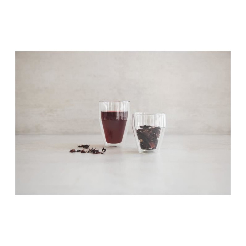 Set of 6 thermo glasses - BODUM - Titlis - Double wall - 0.35 l - Tran