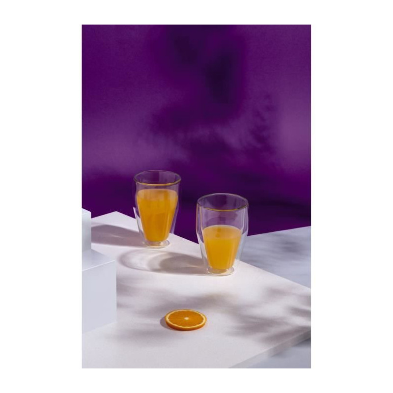 Set of 6 thermo glasses - BODUM - Titlis - Double wall - 0.35 l - Tran