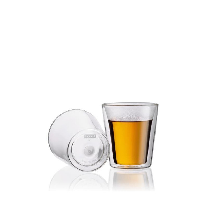 BODUM CANTEEN Set 6 Double Wall Lenses 0.2 l Transparent